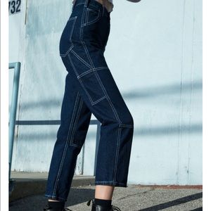 Ariana painter jeans crop high waist in dark wash